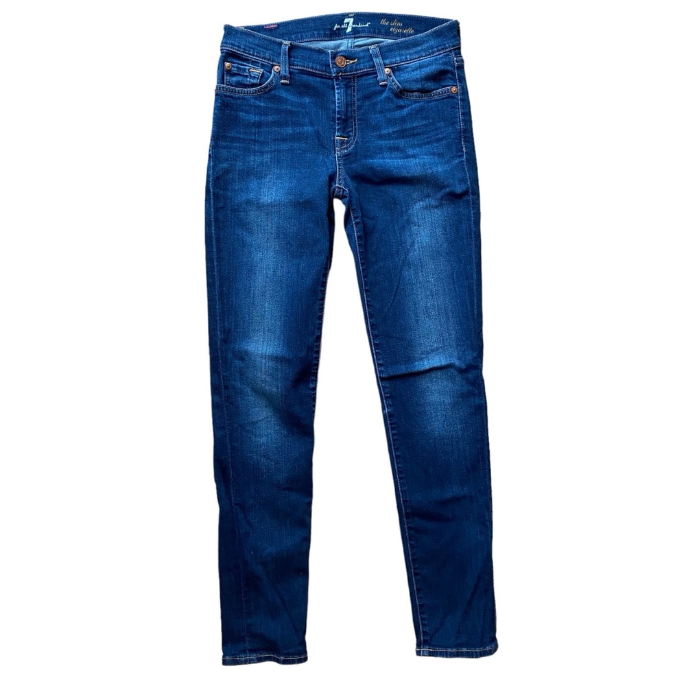 7 For All Mankind “The Slim Cigarette” Jean Size 27 Medium Wash